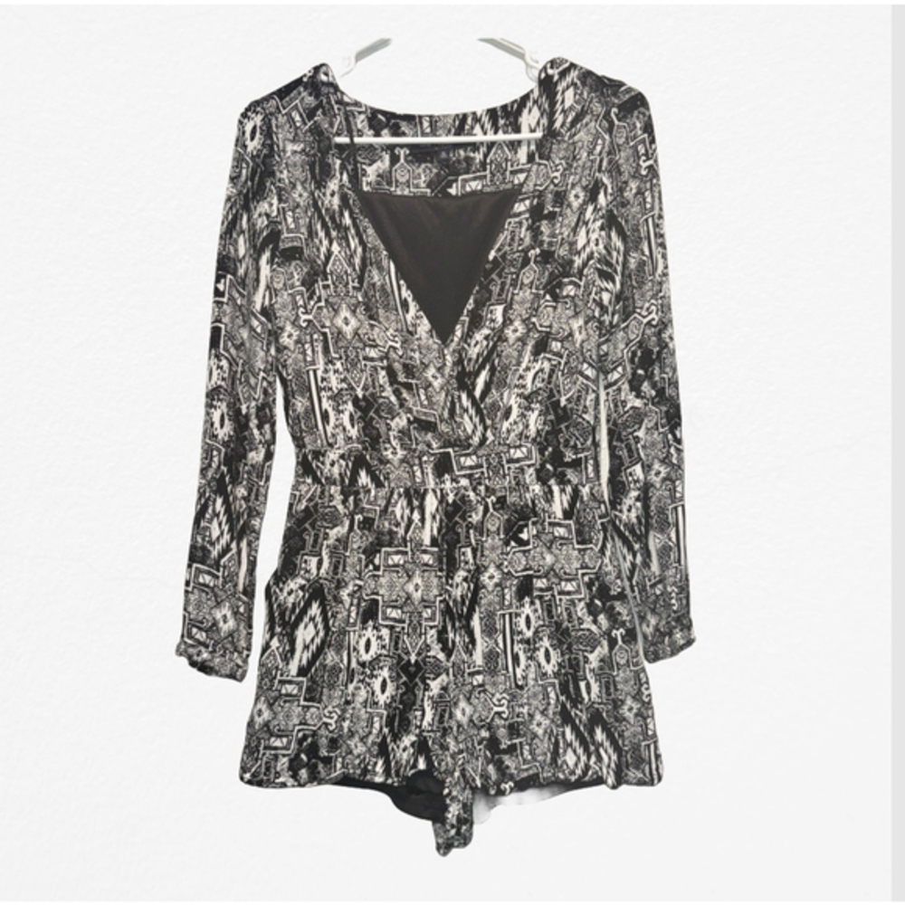 Women's One Clothing Tribal Aztec Romper